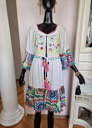 Роскошное пляжное платье-туника antica sartoria by giacomo cinque