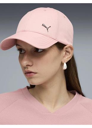 Кепка жіноча puma ess metal cat bb pink 025994-18