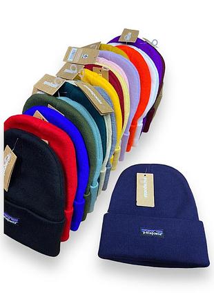 Шапка patagonia темно-синя