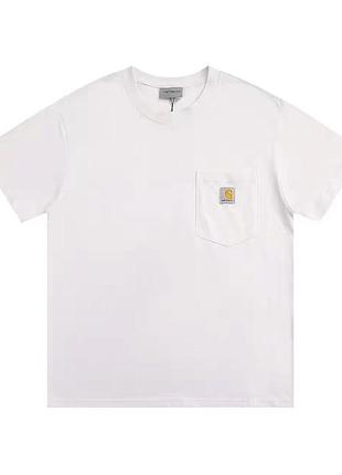 Мужская футболка carhartt кархарт белая xl(р)