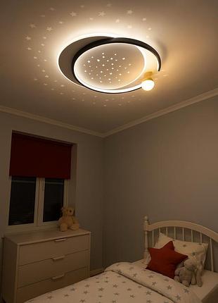 Потолочная led-люстра "starfall" a3021-500c bk+wh 120w