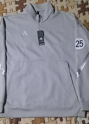 Мужской свитшот худи adidas x mercedes-amg f1 silver arrows half-zip оригинал xl