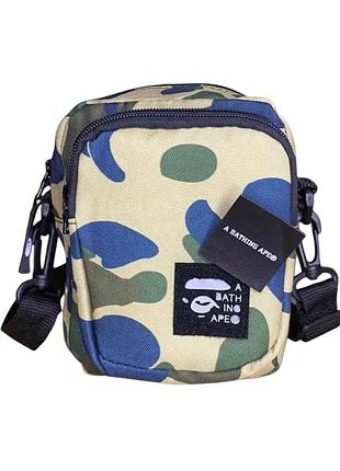 Сумка через плече месенджер bape 16*12 камуфляж