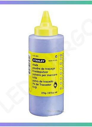 Порошковый мел stanley синий 225г для наружных работ рисования не смывается мел