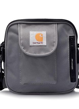 Сумка через плечо carhartt кархарт 17х17 серая