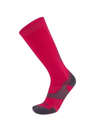 Компрессионные гольфы, носки 2xu vector light cushion full length compression socks hot pink/grey l (42-46)