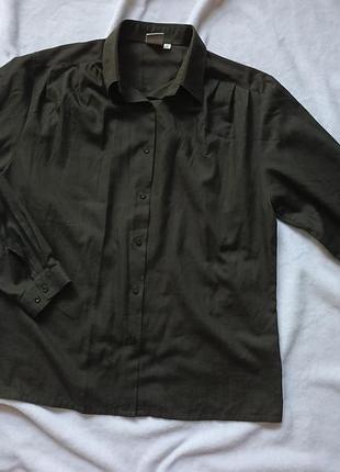 Сорочка темно-зеленого кольору oxford shirt