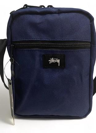 Сумка через плече stussy 19x16 синя
