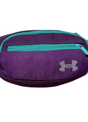 Сумка поясная under armour flex waist bag фиолетовая