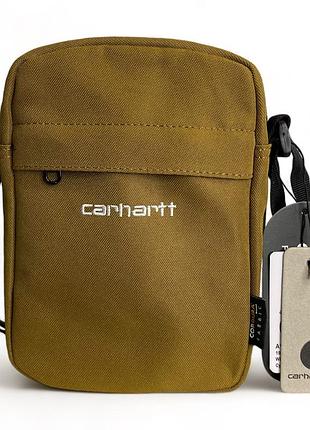 Сумка через плече carhartt payton bag коричневая