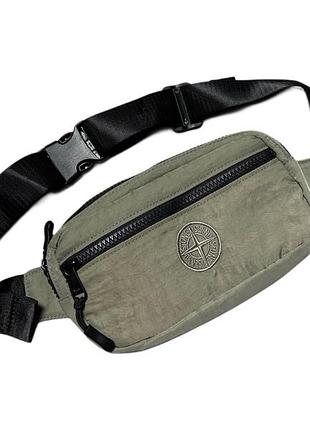 Поясна сумка stone island 10*20 хакі