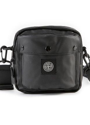Сумка через плечо stone island 16x16 черная
