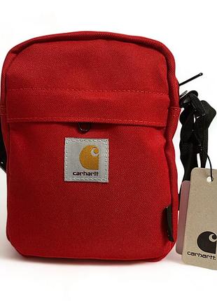 Сумка через плечо carhartt jake shoulder pouch красная