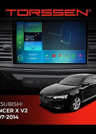 Torssen штатная магнитола torssen 2k mitsubishi lancer x v2 2007-2014 f9464 4g carplay dsp