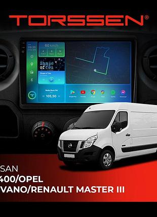 Torssen штатна магнітола torssen 2k nissan nv400/opel movano/renault master iii f10464 4g carplay dsp