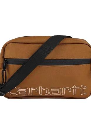Сумка через плечо carhartt 15*24 коричневая