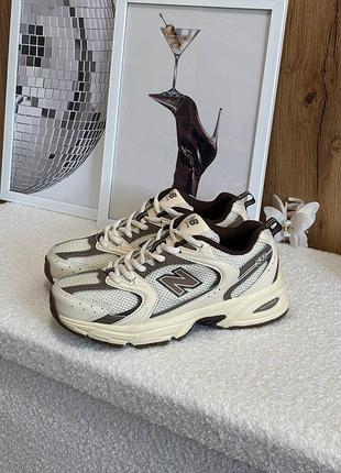 Стильні кросівки new balance 530 beige brown turtledove mushroom