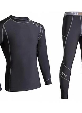 Чоловіча термобілизна 5.11 tactical black l