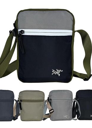 Сумка через плечо arc'teryx зелено-черная