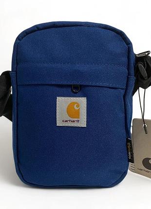 Сумка через плечо carhartt jake shoulder pouch синяя