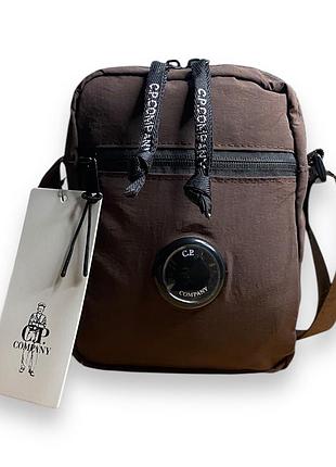 Сумка через плечо c.p. company 20×15 бордовая