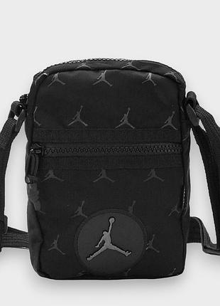 Сумка через плечо jordan 18*13 черная