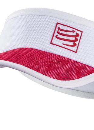 Козирок compressport spiderweb ultralight visor white/red