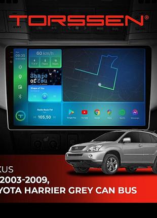 Torssen штатная магнитола torssen 2k lexus rx 03-09,toyota harrier grey can bus f10464 4g carplay dsp