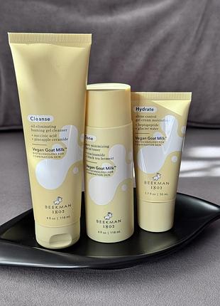 Набор для жирной и комбинированной кожи beekman 1802 shine free collection