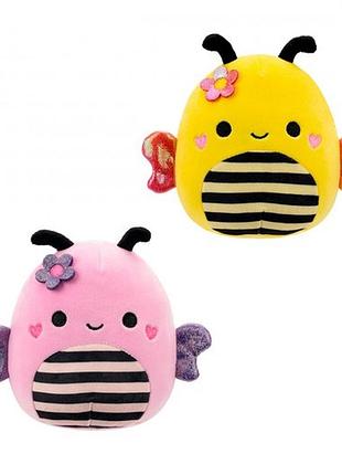 М'яка іграшка squishmallows – друзі джмелі (2 шт, 19 cm)