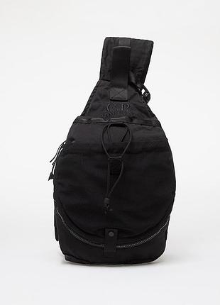 Сумка c.p. company nylon b crossbody bag з вишивкою чорна