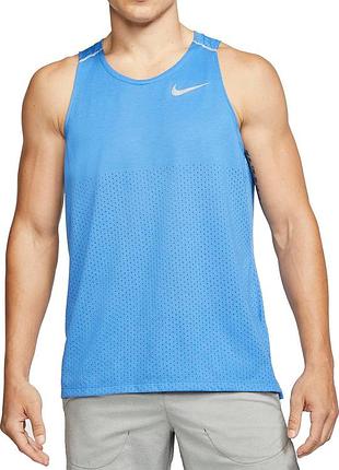Мужская беговая спортивная майка nike running breathe rise 365 tank - s