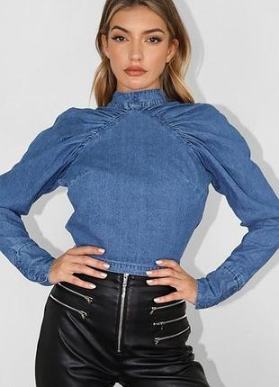 Сорочка джинсова, 95%бавовна, missguided, m