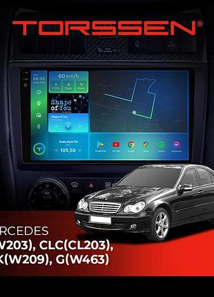 Torssen штатна магнітола torssen 2k mercedes c(w203), clc(cl203), clk(w209), g(w463) f9464 4g carplay dsp