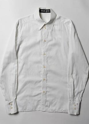 Claudia gudel slim button up white cotton shirt  [smh017206]