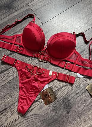 Privat collection🔥люкс якість комплект білизни сатинови ліф бюстгалтер та трусики бікіні!металева фурнітура 🔥censored