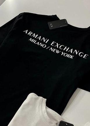 Футболка armani milano мужская черная футболка армани милано мужская летняя повседневная s-xxl