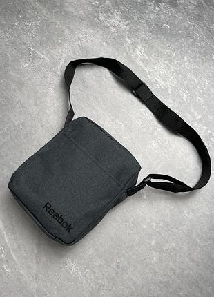 Борсетка reebok темный меланж