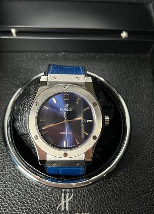 Часы hublot classic fusion 42 мм синий циферблат (542.nx.7170.rx)