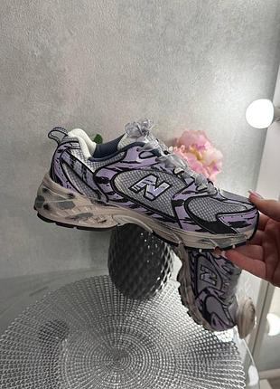 New balance 530 custom purple/ black