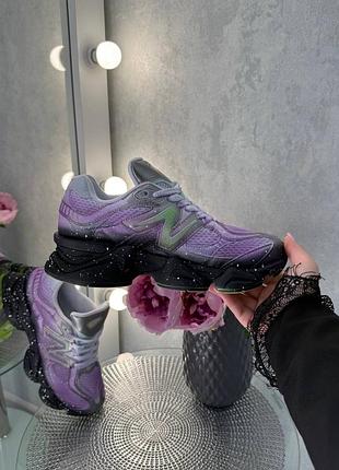 👕new balance 9060 prism purple neon green