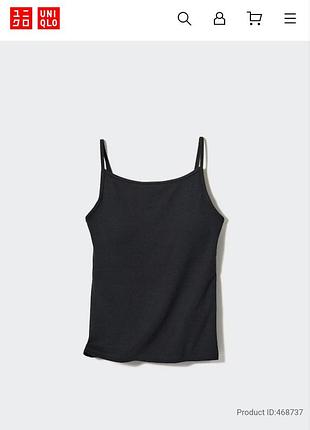 Майка топ с бра uniqlo airism