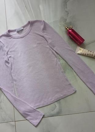 Ліловий бузковий лонгслів zara хс-с