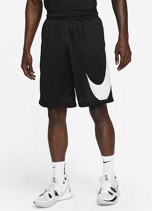 Шорты nike big swoosh найк биг свуш мужские черные брендовые летние спортивные