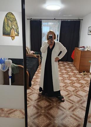 Кардиган длинный накидка на платье женский кофта.