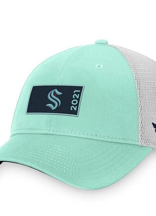 Бейсболка fanatics nhl seattle kraken authentic pro rink trucker