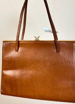 Kelly bag vintage leather purse вінтажна сумка шкіра ретро ридикюль