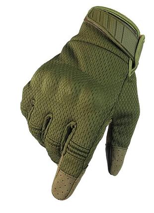 Тактические многофункциональные варежки (tactical gloves a30). с сенсорными пальцами олива xl
