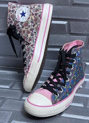 Кеды конверсы женские 40 размер (26 см стелька) converse chuck taylor all star женская обувь с цветочным принтом