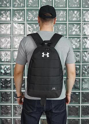 Рюкзак матрас чорний under armour біле лого